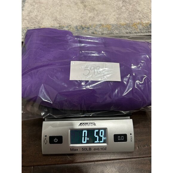 Silk Lore By Beth Terrell Long Sleeve Silk Tunic Top Purple Sz Large Popover - Picture 10 of 10